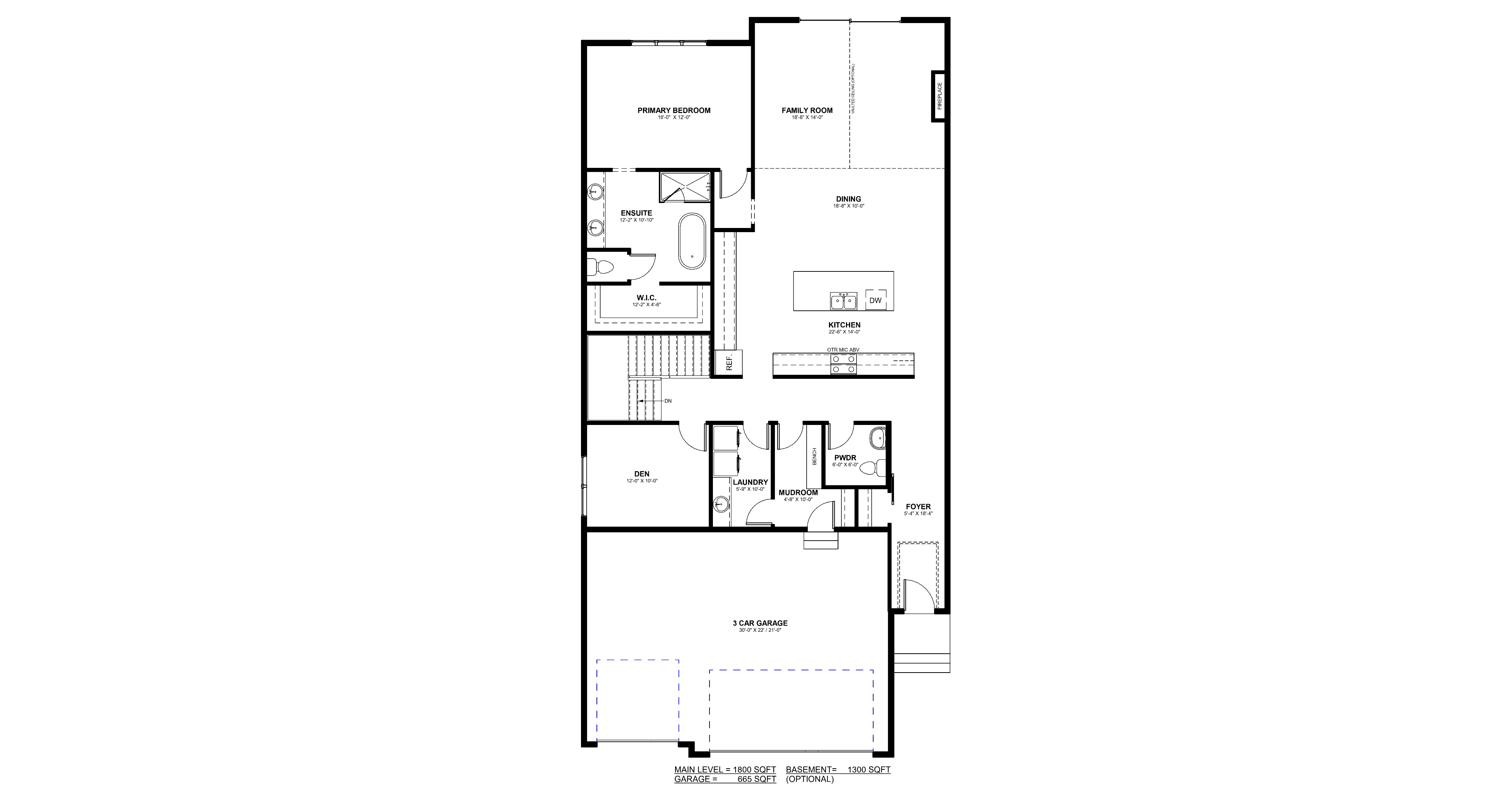 The Boone main floor plan